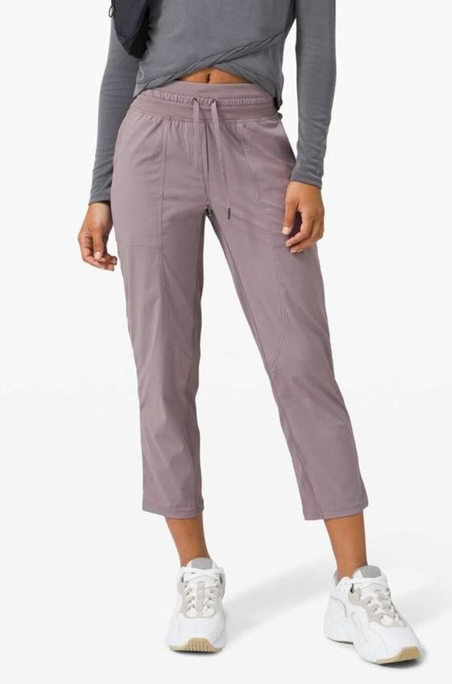 Lululemon Dance Studio Pants 25" Size 2 Purple Athleisure Workout Training Gym